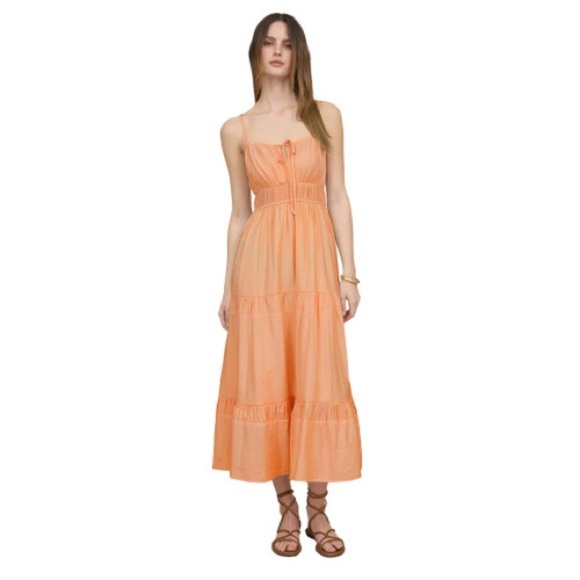 New with tags! Stunning Blu Pepper Peach Maxi Dress - Picture 3 of 7